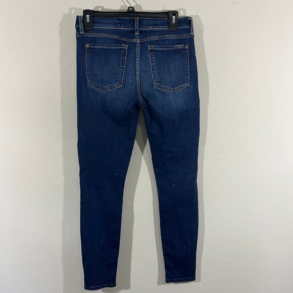 7 for all Mankind Women's B(AIR) Dark Wash Ankle Skinny Jeans Size 28 - Picture 8 of 11